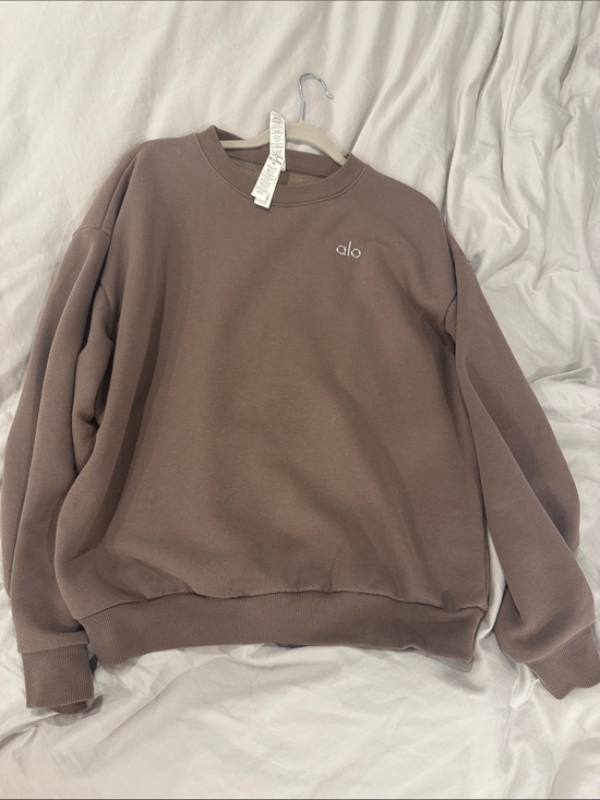 ALO Yoga Sweaters - ALO Yoga Women's Crewneck Sweatshirt - Taupe Brown